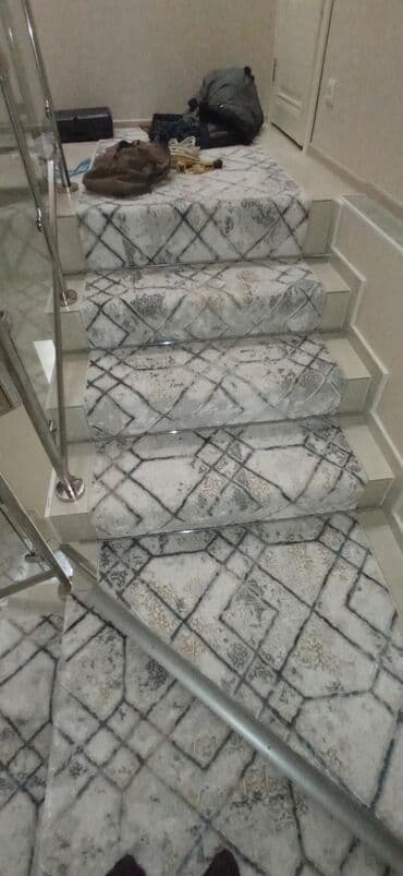 ковры дорожки паласы ковролин: Энсиз узун килем Жаңы, 80 см* 1 узундукту өлчөөчү м, Полиэстер, Геометрия, Накталай эмес/накталай төлөм — 6