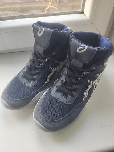 Борцовки Crouse, черный, размер 36, Asics, синий, размер 37