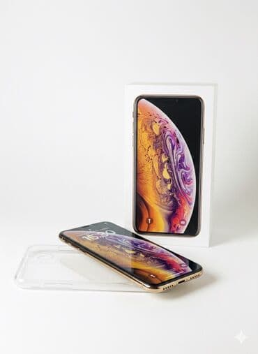 телефоны xs: IPhone Xs, Колдонулган, 64 ГБ, Алтын, 77 % — 1