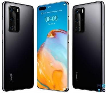 Huawei P40 Pro, Б/у, 256 ГБ, цвет - Черный, 2 SIM, eSIM — 1