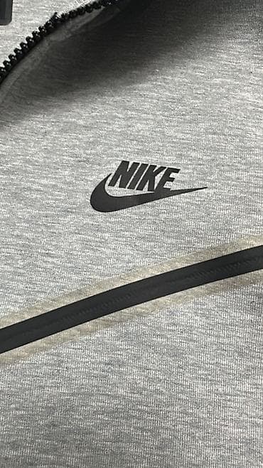 Толстовки: Мужская толстовка, M, Nike, Б/у, цвет - Серый, Самовывоз, Бесплатная доставка — 2