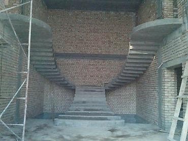 Лестницы и комплектующие на заказ: Бетонная лестница Для дома, Форма лестницы: Много-маршевая — 2