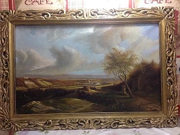 Аңчылык жана балык уулоо: Антикварная картина Голландия 17 век холст масло,краски — 1