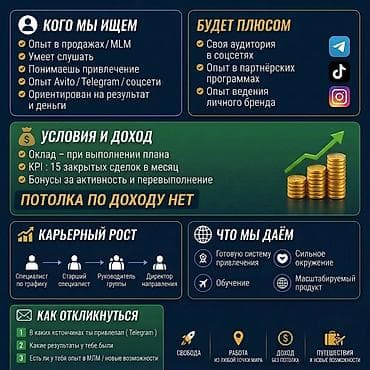 отк: 🚀 ВАКАНСИЯ: СПЕЦИАЛИСТ ПО ПРИВЛЕЧЕНИЮ КЛИЕНТОВ / TRAFFIC MANAGER — 3