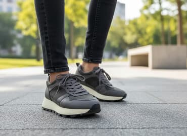 искры для обуви: TtКроссовки повседневные,женские - Цвет: темно‑серый/графит с — 2