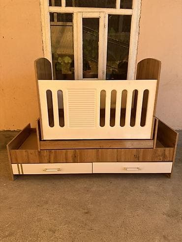 бу шкафтар: Балдар үчүн трансформер керебет, Башка түрү, түсү - Күрөң — 1