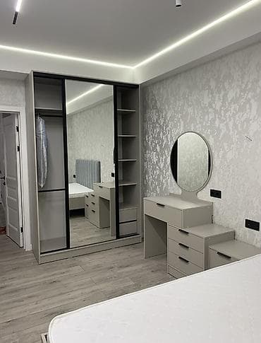 Спальные гарнитуры: Спальный гарнитур, Двуспальная кровать, цвет - Серый — 2