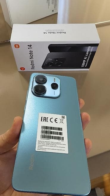 Техника и электроника: Redmi, Redmi Note 14, Б/у, 128 ГБ, цвет - Голубой — 4