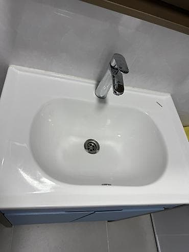 Тумбалар: Ванна үчүн тумба, Раковина менен, түсү - Көгүлтүр — 3