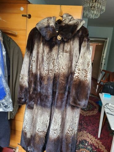 срочно в связи с переездом: Шуба, Норка, Длинная модель, 8XL — 1