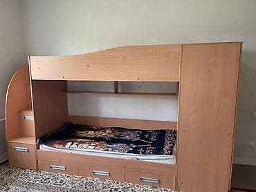 third edition solution: Детский мебельный комплекс «кровать-чердак + шкаф-купе/секции — 3
