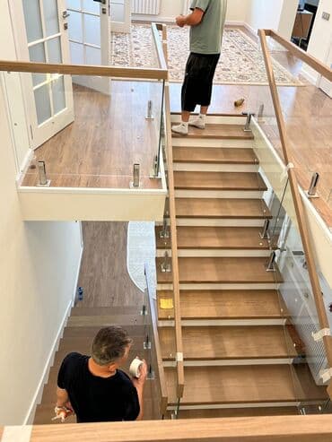 замена стекла межкомнатной двери: На заказ Лофт-перегородка, Бесплатная доставка — 8