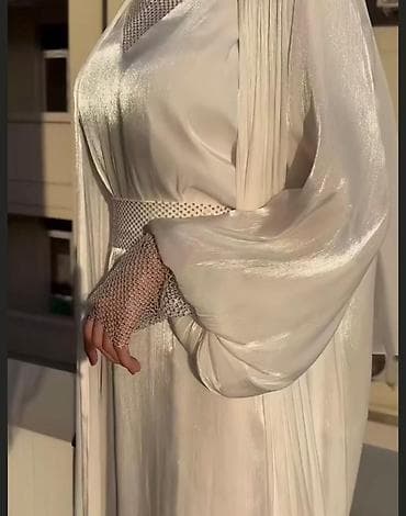 абайи: Элегантная,нежная абая двойка из премиальной дубайской ткани органза в — 1