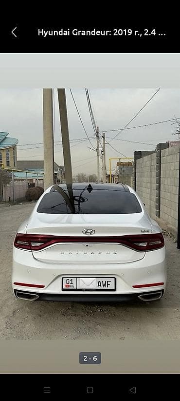 lexus 100: Hyundai Grandeur: 2019 г., 2.4 л, Автомат, Гибрид, Седан — 2