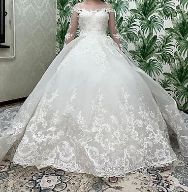 бальный платья: Пышное свадебное платье принцесса - Силуэт: ball gown/пышное, с — 2