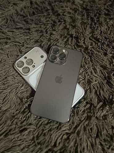 IPhone 13 Pro, Б/у, 128 ГБ, Графит, Защитное стекло, Чехол, 92 %