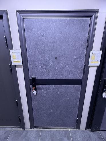 Двери для домов и квартир, Металлическая, Одностворчатая, Китайская, цвет - Серый — 1