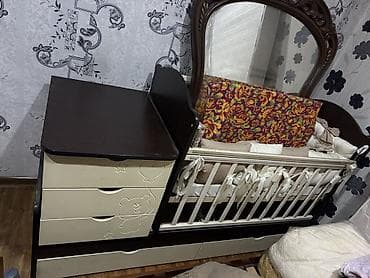 трансформер столы: Детская кровать трансформер, Другой тип, цвет - Коричневый — 1