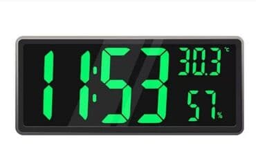 цифровые настенные часы: Современные LED-часы с большим дисплеем — идеальное решение для дома — 3