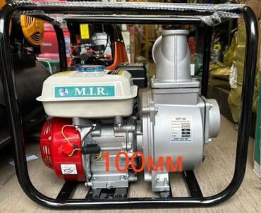Мотопомпа 100 мм M.I.R. для перекачивания воды, оснащенная бензиновым
