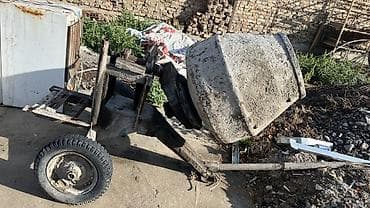 Строительное оборудование: Бетоносмеситель, Бетономешалка, Полностью рабочая! Нужен двигатель и — 1