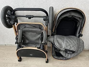 Коляски: 🍼 Жаңы төрөлгөндөн тартып 3 жашка чейин идеалдуу Детский каляска! 🚼 — 8