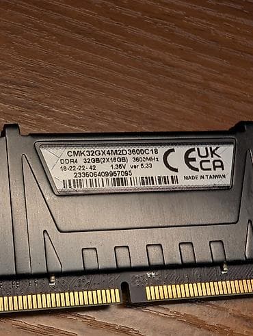 sd disk: Оперативная память (RAM) для ПК, Б/у, Corsair, 32 ГБ, DDR4, 3600 МГц — 2