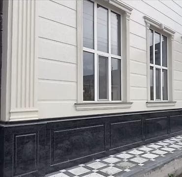 Үй жана бакча: Установка Сары -таш гранит ступенька болясина перила — 8