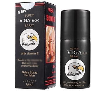 Набор для мужчин: спрей пролонгатор VIGA 50000 + эластичные