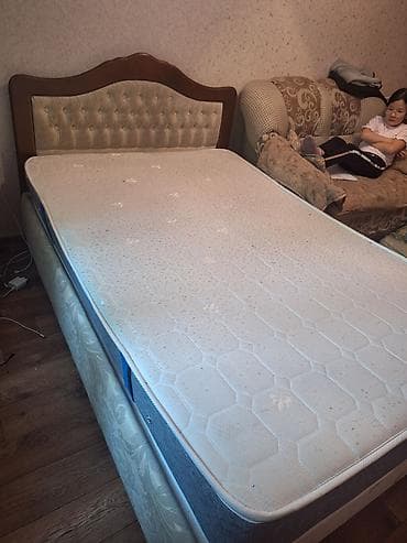 Односпальная кровать, С матрасом, длина - 190 см