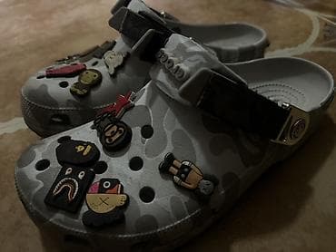 крок тапочки: Сабо, 39, 40, Crocs, Б/у, цвет - Серый, Самовывоз, Платная доставка — 2