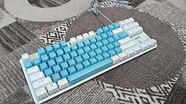 Клавиатура, Механикалык, Зымдуу туташтыруу, Өлчөмү: 80%