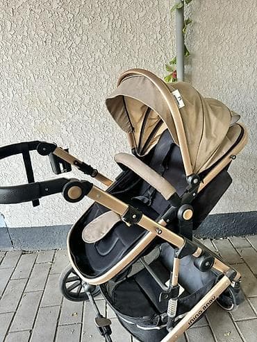 Детский мир: Детская коляска-трансформер 2-в-1 Ining Baby. Универсальная модель с — 5
