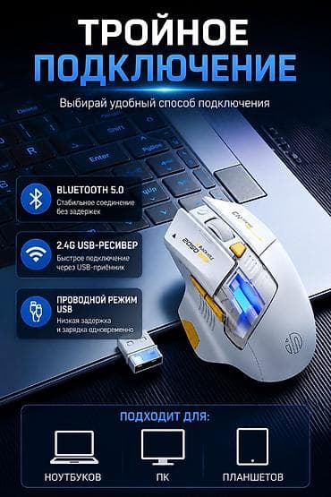 logitech pro: 🖱️ Inphic A9 — беспроводная игровая мышь 🎮 Высокоточный игровой — 2
