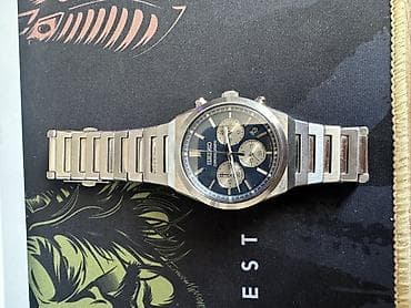 Часы Seiko Chronograph на стальном браслете - Кварцевый хронограф с — 1