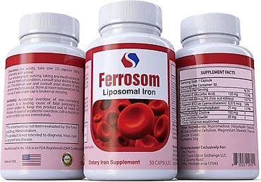 Ferrosom Liposomal Iron — диетическая добавка с липосомальным железом at lalafo.kg Ferrosom Liposomal Iron — диетическая добавка с липосомальным железом