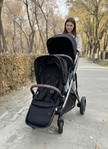 ремни безопасности для коляски: Коляска, цвет - Черный, Б/у — 10