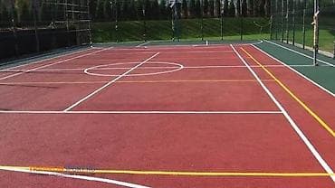 Резиновый покрытия Многофункциональная спортивная площадка под ключ -