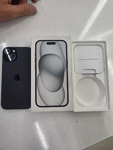 купить apple watch: IPhone 15, Б/у, 128 ГБ, Черный, Коробка, 87 % — 3