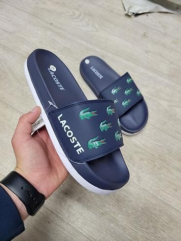 Мужские сандалии, 42, Lacoste, Новый, цвет - Синий, Платная доставка