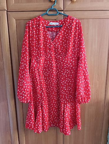 Повседневное платье, Лето, Короткая модель, L