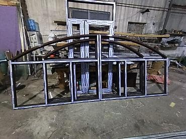 металлические жалюзи: Двери для домов и квартир, Стеклянная, Двухстворчатая, Витражная, цвет - Серый — 4