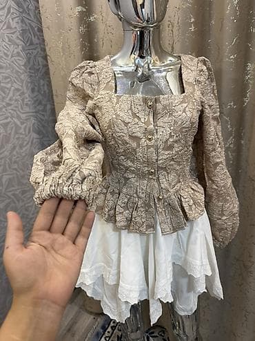 коктейльное: Платье с корсетным лифом и воздушной пузырь-юбкой - Силуэт — 5