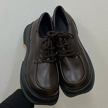 мужской ботас: Оксфорды новые, тёмно-коричневые, 39 размер, идут размер в размер — 1