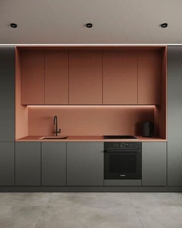 ширина кухонной мебели: Мебель на заказ, Кухня, Кухонный гарнитур, Стол, Столешница — 5