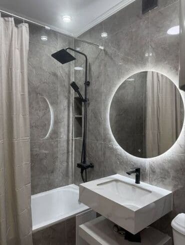 сдаю квартиру бишкек кок жар: 1 комната, 52 м², 108 серия, 8 этаж, Дизайнерский ремонт — 10