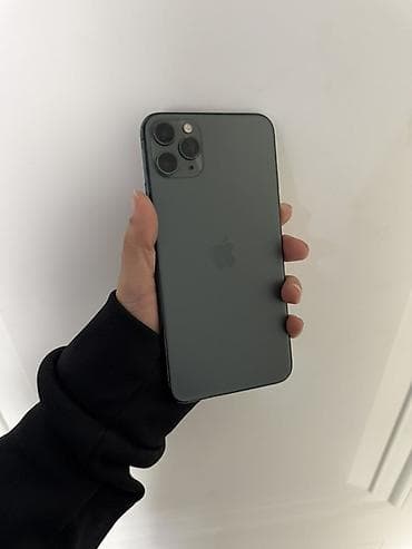 iphone 1 pro max: IPhone 11 Pro Max, Б/у, 256 ГБ, Matte Midnight Green, Чехол, 70 % — 1