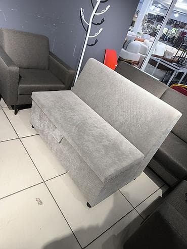 банкетка: Банкетка, Новый, С полками, Бесплатная доставка, цвет - Серый — 1