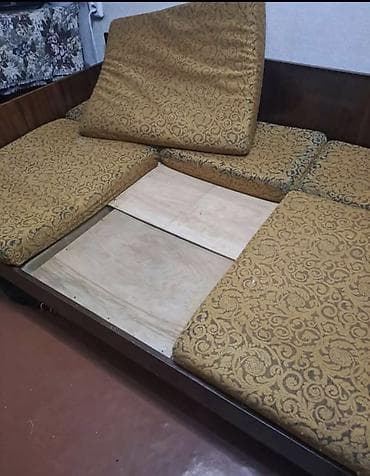 мебельный шит: Прямой диван, Б/у — 3