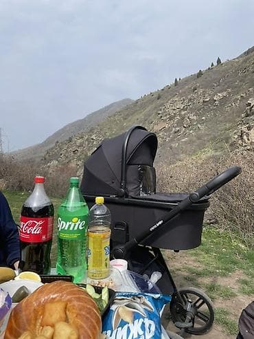 Коляски: Коляска, цвет - Черный, Б/у — 3
